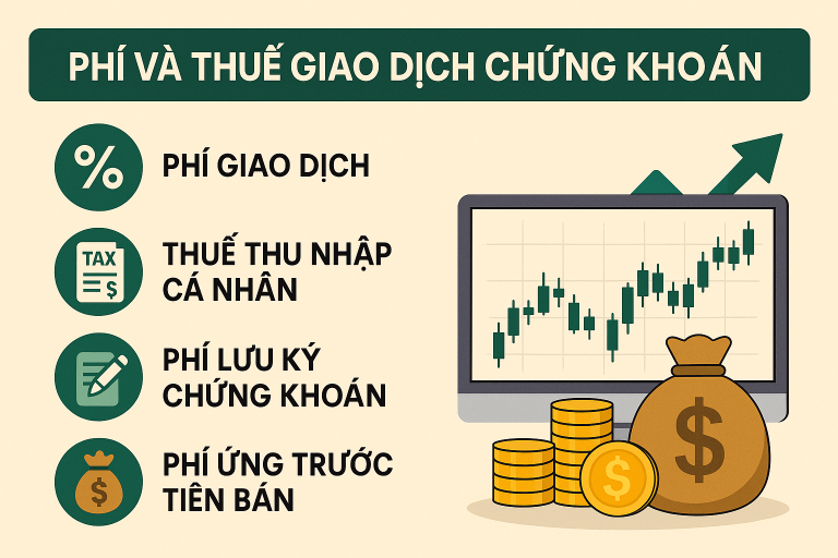 các loại thuế và phí giao dịch chứng khoán